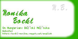 monika bockl business card